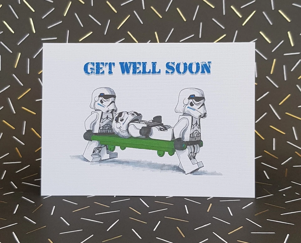 Tarjeta hecha a mano Get Well Soon Foto 1 de 1