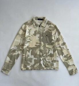 Polo Ralph Lauren Herren Jacke Cardigan Reißverschluss Stone Gr. Medium Camouflage Logo Top - Bild 1 von 9