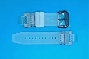 Authentic Invicta Subaqua 24363 White Transparent Silicone 28MM Watch Band - Picture 1 of 3