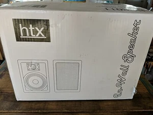 Par de altavoces de sonido envolvente de cine en casa de pared bidireccional HTX 8" 120 W NUEVOS EN CAJA - Imagen 1 de 7