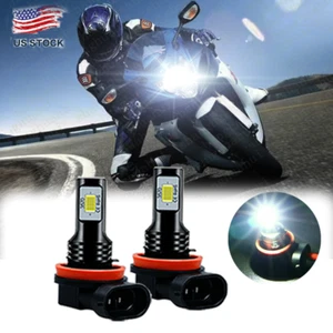 2x H11 H8 H9 LED Headlight Bulbs for Suzuki GSXR1000 GSXR600 GSXR750 Motorcycle - Picture 1 of 10