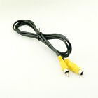 Mini DIN 4 Pin S-Video Male Plug To AV TV RCA Male Audio Video Adapter Cable 5FT