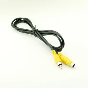 Mini DIN 4 Pin S-Video Male Plug To AV TV RCA Male Audio Video Adapter Cable 5FT - Picture 1 of 5