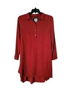Maeve Anthropologie Damen Größe 6 Bloomsbury Hemdkleid Wickeloptik zum Binden Terrakotta - Bild 1 von 14