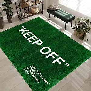 Keep Off, Keep Off Rug, Green Rug, Popular Rug, Modern Rug, Aesthetic Rug - Picture 1 of 12