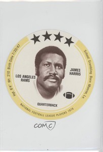 1976 MSA NFL Player Discs Buckmans Back James Harris
