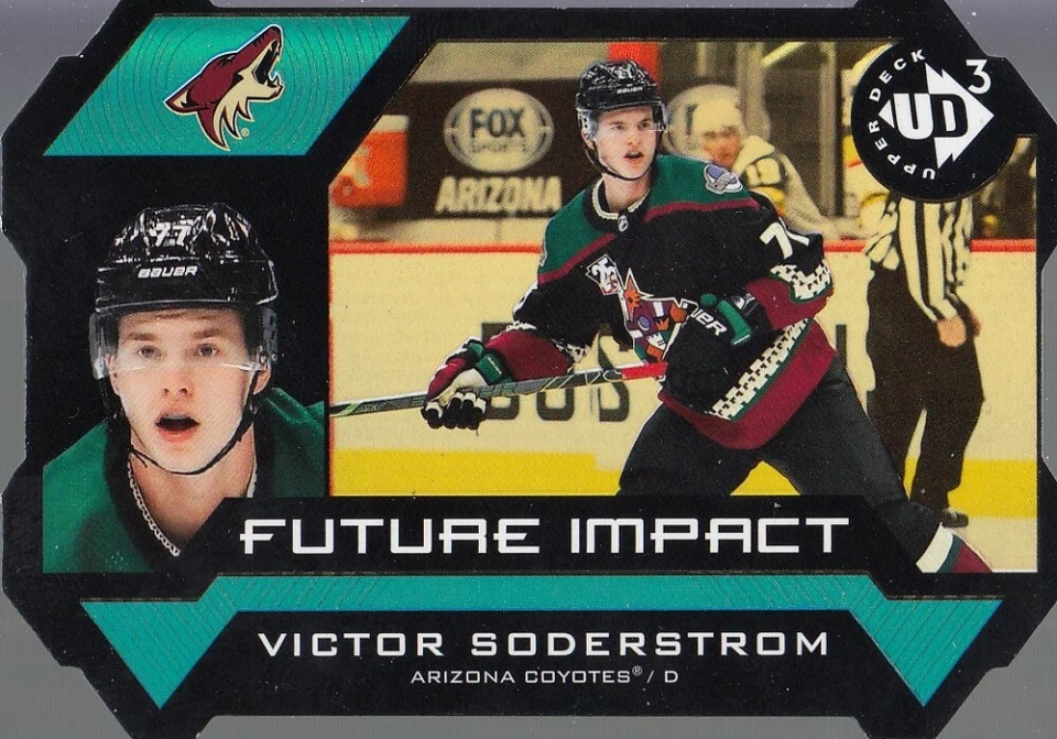 2020-21 Victor Soderstrom UD Extended Series UD3 Gold Future Impact 2/100 UD3-45 - Image 1 of 2