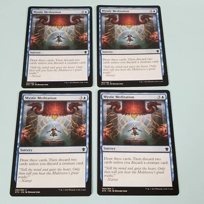 4x Mystic Meditation - Dragons of Tarkir - MTG Magic The Gathering  - Image 1 of 4