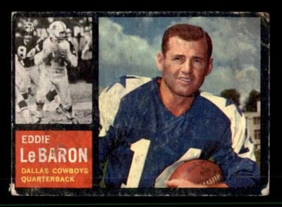 1962 Topps Football #38 Eddie Lebaron PR *e2 - Image 1 of 2
