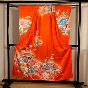 K3011270 Japanese Kimono For Girls Silk - Picture 1 of 14