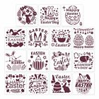 15 Pcs Easter Rabbit Stencil Painting Template for Painting on Paper Canvas