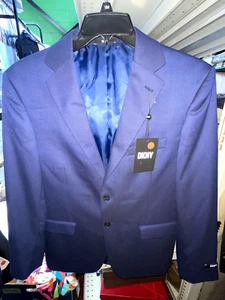 DKNY Herren Modern Fit Stretch Jacke Gr. 42 S Farbe Navy Neu - Bild 1 von 4