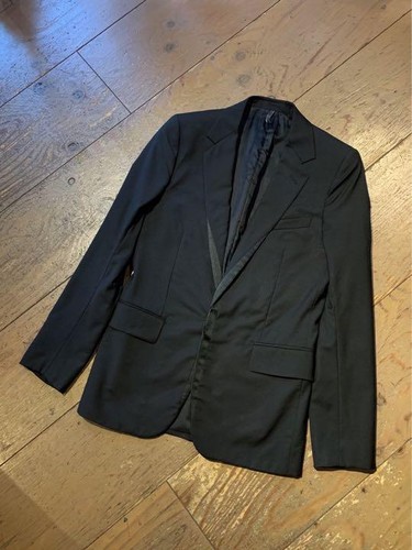 DIOR HOMME 8E3121550559 2B Giacca Sartoriale 44 Nero Autentico Uomo da JP