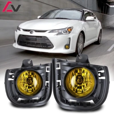 2014-2016 For Scion tC Yellow Lens Pair Bumper Fog Lights Lamp+Wiring+Switch Kit - Imagem 1 de 4