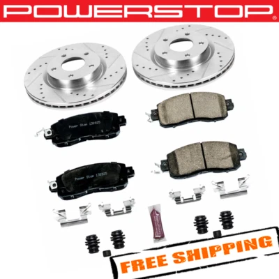 Power Stop 1-Click Z23 Evolution Sport Brake Kit for 13-18 Nissan Altima - Изображение 1 из 2