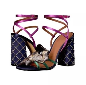 Emporio Armani donna X3P619 L066 tacco con cinturino TG 38 - Foto 1 di 10