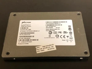 Micron HP MTFDDAK128MAM-1J1 RealSSD 2.5 C400 128GB SATA 590-606095 - Picture 1 of 2