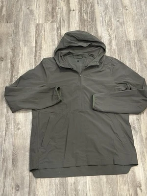 Chaqueta cortavientos Lululemon Expeditionist Anorak 1/2 cremallera para hombre talla L verde oliva Foto 1 de 4