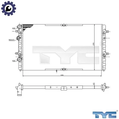 RADIATOR ENGINE COOLING 731-0002 FOR SEAT CORDOBA/Vario IBIZA/Mk/II AGP 1.9L - Image 1 of 4