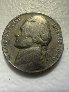  FREE SHIPPING on this 1946 Jefferson Nickel Straight Clipped Planchet! - Picture 1 of 2