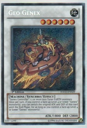 Geo Genex - HA02-EN029 - Secret Rare - Unlimited Edition - Moderately Played - Image 1 of 1