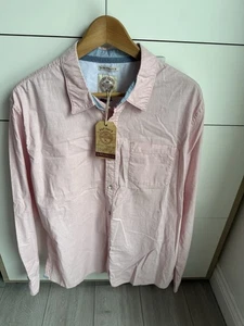 Fat Face mens Extra Large XL Pink Slim Stretch shirt BNWT - Picture 1 of 5