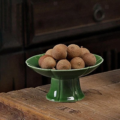 Fruit Bowl Footed Elegant Ceramic Dessert Stand for Chocolate Cupcakes Party - Image 1 of 2