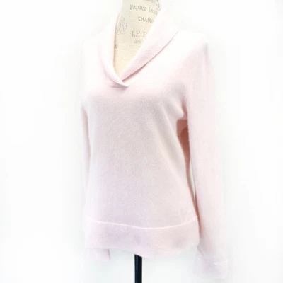 Daniel Bishop 2 Capas 100% Cachemira Chal Cuello Polvo Rosa Suéter XL Foto 1 de 4