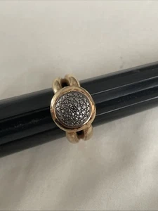 Sterling Vermeil Ring Größe 6,25 signiert KYJ - Bild 1 von 8