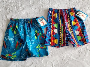 Vintage 1990s Speed Limit Shorts Funky Surfer AOP Colorful Kids Boys Size 7 USA - Picture 1 of 15