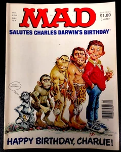 Mad Magazine "Salutes Charles Darwin's Birthday" No. 238, April, 1983 Vintage - Picture 1 of 3