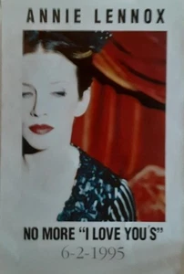 Annie Lennox No More I Love You's 1995 English Promo Poster - Picture 1 of 1