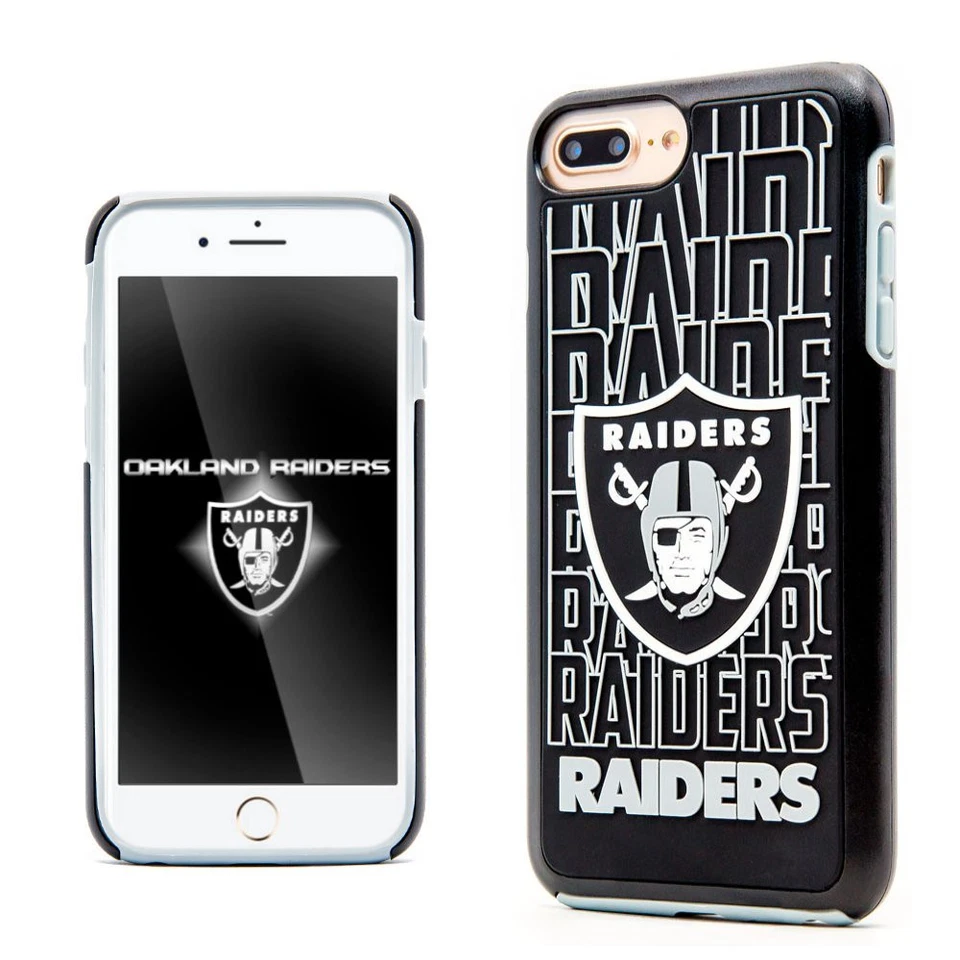 FOCO NFL Las Vegas Raiders repetición híbrida para iPhone 8 +, 7 + y 6S + (5,5") Foto 1 de 1