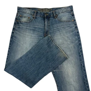 American Eagle Boot Cut Jeans Herren 36X32 Blau Dark Wash Denim Y2K Vintage - Bild 1 von 10