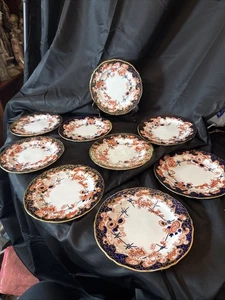 royal crown.derby old imari 2649 Pattern Set 8 Dessert Plates 7 In - Picture 1 of 16