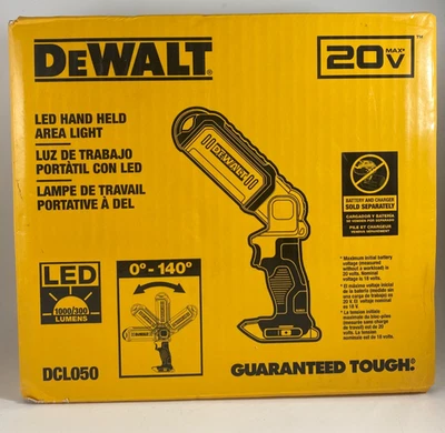 DEWALT 20V MAX LED Work Light, Rechargeable Flashlight, Pivoting Head, Bare Tool - Image 1 of 4