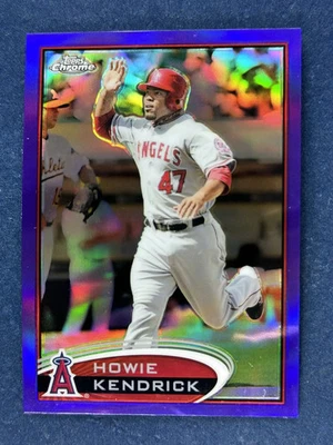 2012 Topps Chrome Purple Refractor #201 Howie Kendrick Angels - Image 1 of 2