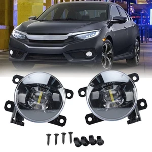 High Bright LED Fog Light Lamp For Honda Civic 2016-2021 Driver & Passenger Side - Picture 1 of 17