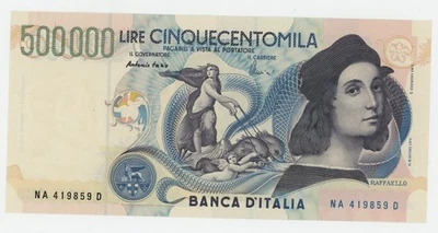 Italy 500000 Lira 6-5-1997 Pick 118 UNC Uncirculated Banknote - Image 1 of 2