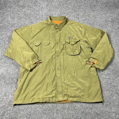 Chaqueta Phat Farm Para Hombres 2XL Verde Naranja SUIG Utilidad Cremallera Forrada Ropa de Calle Hip Hop Foto 1 de 4