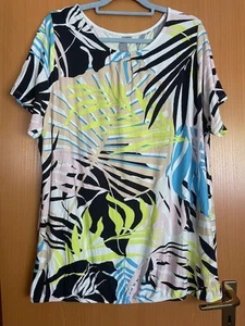 Bonita T-Shirt Gr. XXL *Traum* Blätter weiß/blau/gelb/rosa - Bild 1 von 4