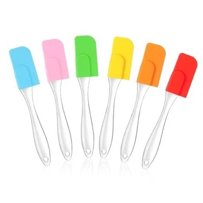 Juego de 6 mini espátulas de silicona pequeñas espátulas de goma para uso en cocina, no  Foto 1 de 4