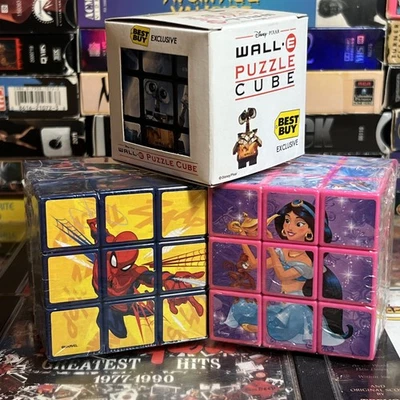 Wall E Spider-Man Little Mermaid лот из 3 совершенно новых кубиков головоломки Disney Marvel - Изображение 1 из 4