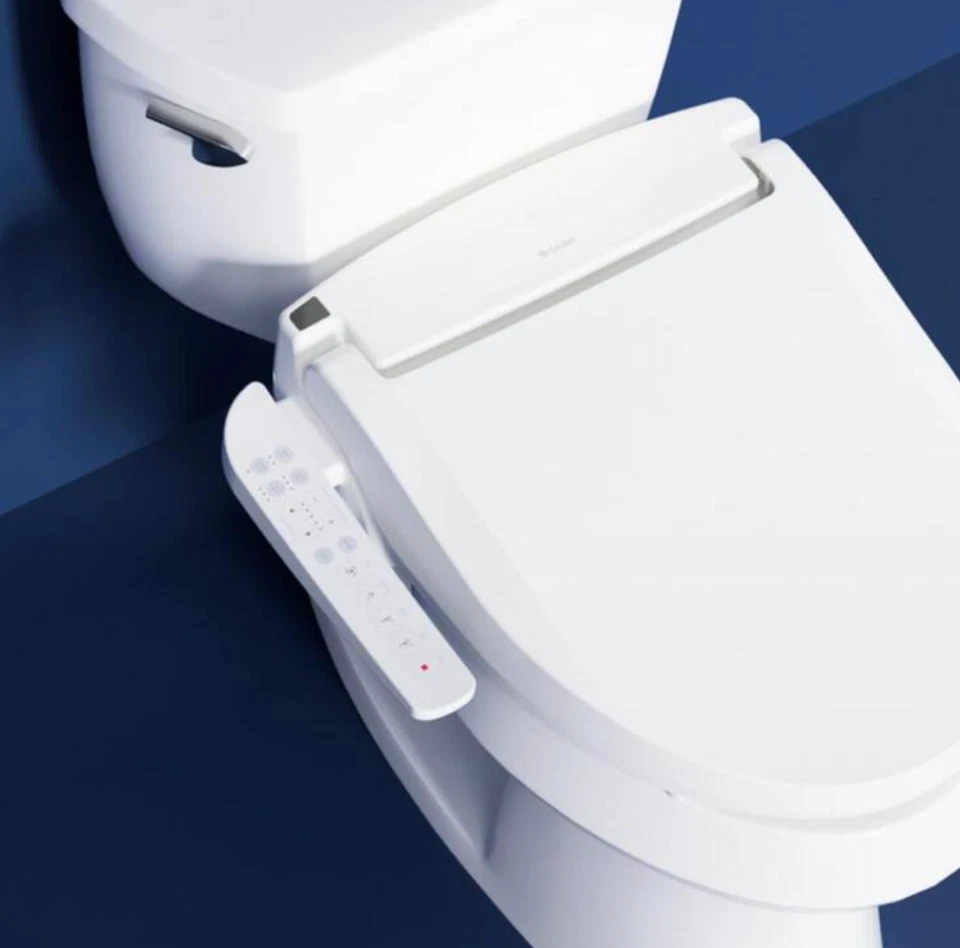 Asiento bidé eléctrico para inodoros alargados Brondell Swash CSG15 en blanco Foto 1 de 1