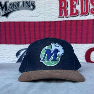 Denim/Brown Dallas Mavericks Corduroy Hardwood Classics D-Stressed Hat Cap - Picture 1 of 7