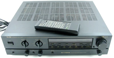 老式中道 TA 3A 停止调谐器放大器接收器带遥控器清洁和工作 — 第 1/4 张图片