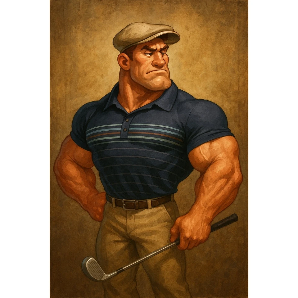 Pebble Beach Performance Golf Polo Sz L Navy Blue Stripe - Image 1 of 4