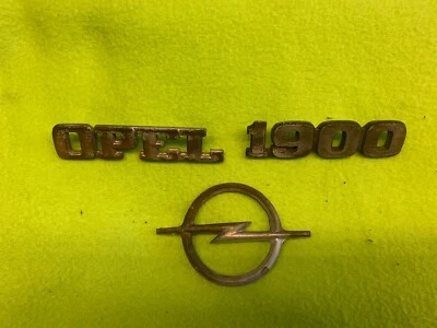 Conjunto de insígnias logotipo placa de identificação emblema Opel 1900 - Imagem 1 de 4