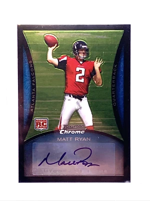 2008 Bowman Chrome - Matt Ryan #BC59 Rookie Autographs (AU, RC) - Image 1 of 2