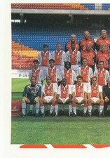 089 TEAM TEAM SQUAD 1/2 # NETHERLANDS AFC.AJAX STICKER SANDWICHES VOETBAL 98